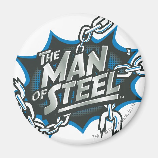 Superman Stylized | Man of Steel Splash Logo Magnet (Vorne)