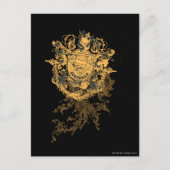 Superman Stylized | Orange Heart Beige Logo Postkarte (Vorderseite)