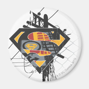 Superman Stylized   Powerlines-Logo Magnet