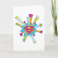 Superman Stylized | Rosa mit dem Herz-Logo