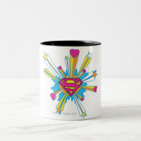 Superman Stylized | Rosa mit dem Herz-Logo