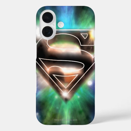 Superman Stylized | Shiny Burst Logo Case-Mate iPhone Hülle (Rückseite)