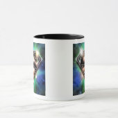 Superman Stylized | Shiny Burst Logo Tasse (Zentrum)