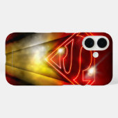 Superman Stylized | Shiny Red Kontur Logo Case-Mate iPhone Hülle (Rückseite (Horizontal))