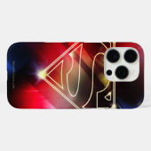 Superman Stylized | Shiny Yellow Kontur Logo Case-Mate iPhone Hülle (Rückseite (Horizontal))