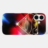 Superman Stylized | Shiny Yellow Kontur Logo Case-Mate iPhone Hülle (Rückseite (Horizontal))