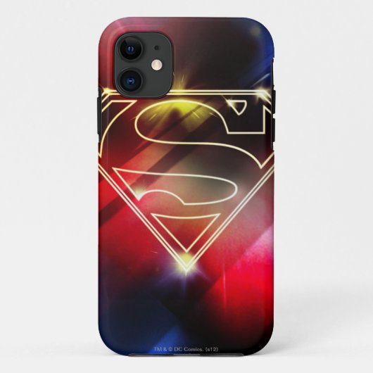 Superman Stylized | Shiny Yellow Kontur Logo Case-Mate iPhone Hülle (Rückseite)