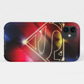 Superman Stylized | Shiny Yellow Kontur Logo Case-Mate iPhone Hülle (Rückseite (Horizontal))