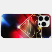 Superman Stylized | Shiny Yellow Kontur Logo Case-Mate iPhone Hülle (Rückseite (Horizontal))