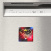 Superman Stylized | Shiny Yellow Kontur Logo Magnet (In Situ (Geschirrspüler))
