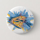 Superman Stylized | Splash-Logo Button (Vorderseite)