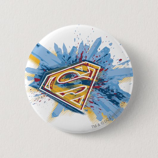 Superman Stylized | Splash-Logo Button (Vorderseite)