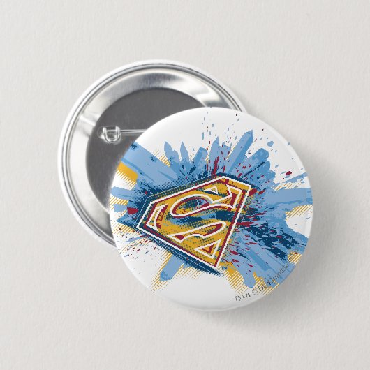 Superman Stylized | Splash-Logo Button (Vorne & Hinten)