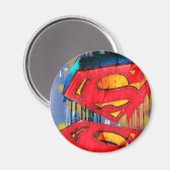Superman Stylized | Städtisches Spraylogo Magnet (Vorderseite/Rückseite)