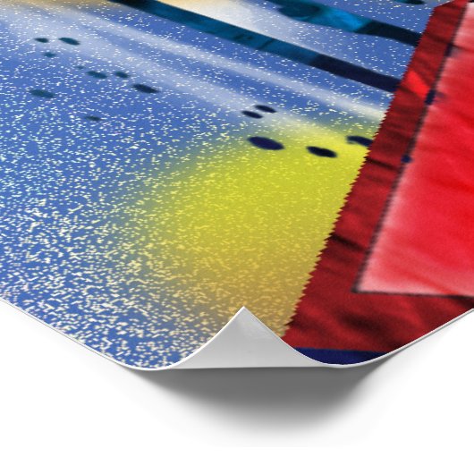 Superman Stylized | Städtisches Spraylogo Poster (Ecke)