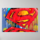 Superman Stylized | Städtisches Spraylogo Poster (Vorne)