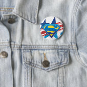 Superman Stylized | Stars and Stripes Logo Button (Beispiel)