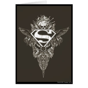 Superman Stylized Stern- und Skull-Logo