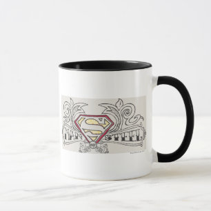Superman Stylized   Texture Logo Tasse