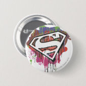 Superman Stylized | Twisted Innocence-Logo Button (Vorne & Hinten)