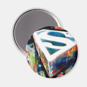 Superman Stylized | Urban Graffiti-Logo Magnet (Vorderseite/Rückseite)