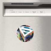Superman Stylized | Urban Graffiti-Logo Magnet (In Situ (Geschirrspüler))