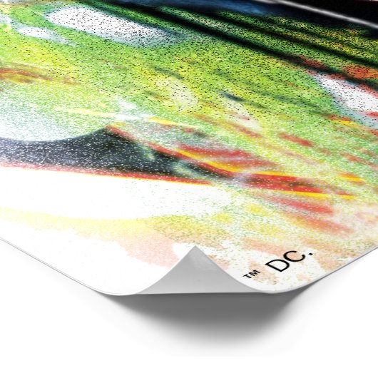 Superman Stylized | Urban Graffiti-Logo Poster (Ecke)