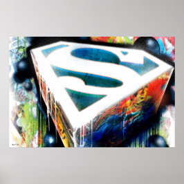 Superman Stylized | Urban Graffiti-Logo Poster