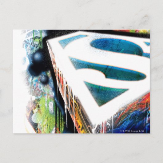 Superman Stylized | Urban Graffiti-Logo Postkarte (Vorderseite)