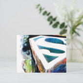 Superman Stylized | Urban Graffiti-Logo Postkarte (Stehend Vorderseite)