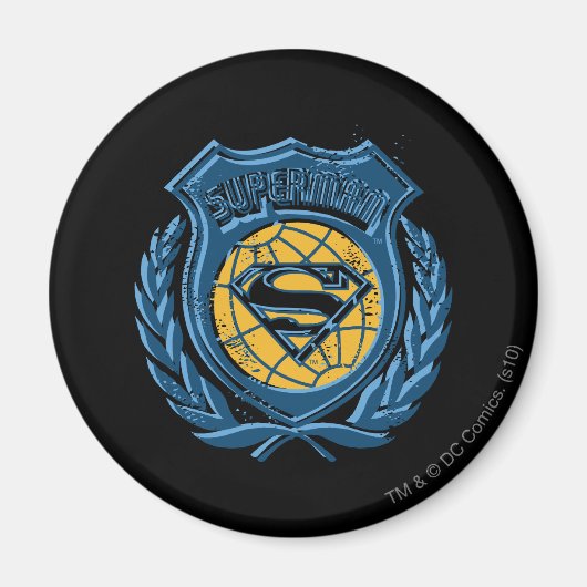 Superman Stylized | Wappen mit dem Globe-Logo Magnet (Vorne)