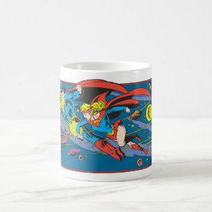 Superman & Supergirl Fliegen Kaffeetasse