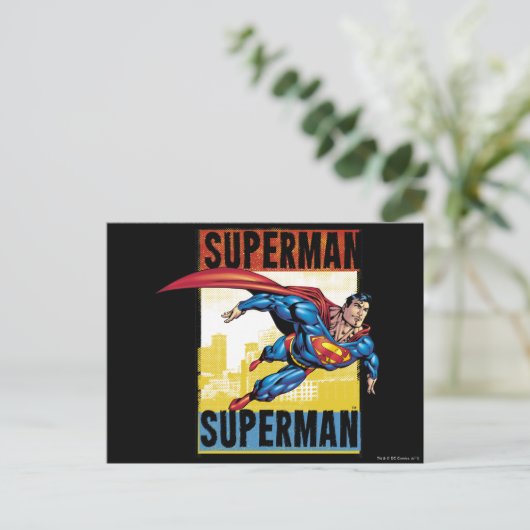 Superman, Superman Postkarte (Stehend Vorderseite)