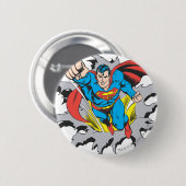 Superman Tears Thru Button (Vorne & Hinten)