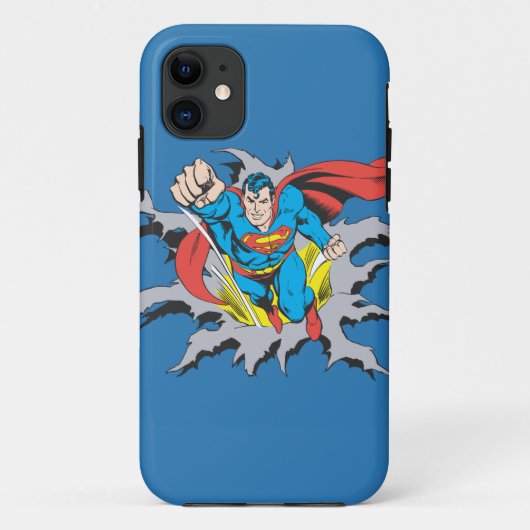 Superman Tears Thru Case-Mate iPhone Hülle (Rückseite)