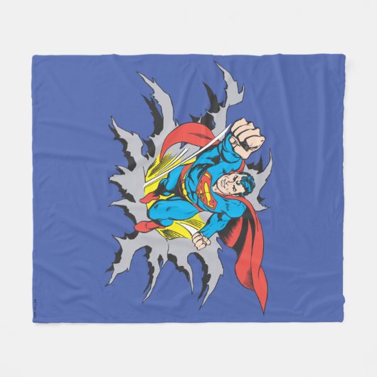 Superman Tears Thru Fleecedecke (Vorderseite (Horizontal))