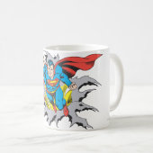 Superman Tears Thru Kaffeetasse (VorderseiteRechts)