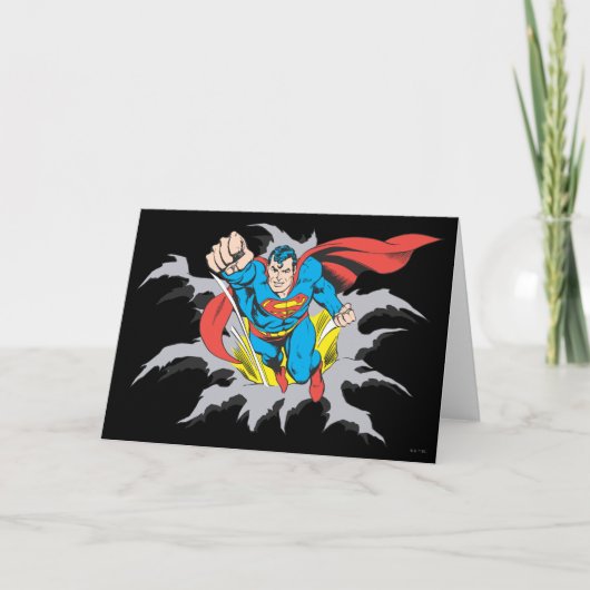 Superman Tears Thru Karte (Vorderseite)