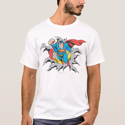 Superman Tears Thru T-Shirt (Vorderseite)