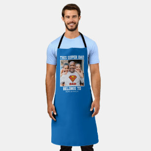 Superman This Super Dad Belongs To T-Shirt Apron Schürze
