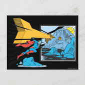Superman Tunneling in Rock Postkarte (Vorderseite)