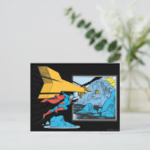 Superman Tunneling in Rock Postkarte (Stehend Vorderseite)