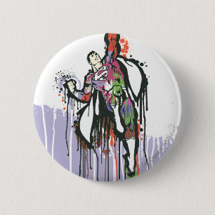 Superman Twisted Innocence Poster Button