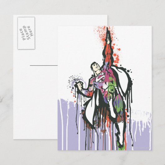 Superman Twisted Innocence Poster Postkarte (Vorne/Hinten)