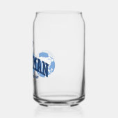 Superman über den Globus Dosenglas (Links)