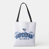 Superman über den Globus Tasche (Rückseite)