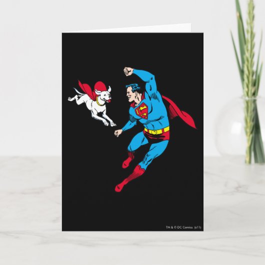 Superman und Krypto 2 Karte (Vorderseite)