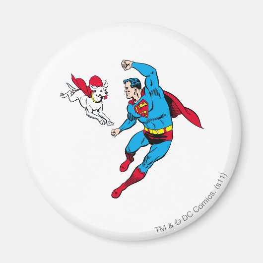 Superman und Krypto 2 Magnet (Vorne)