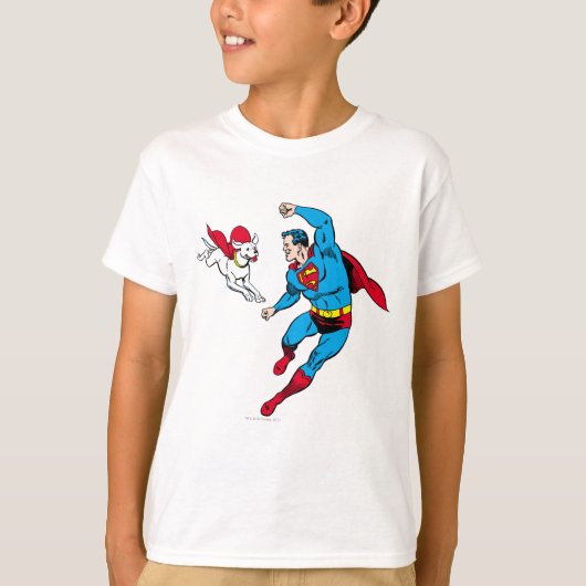 Superman und Krypto 2 T-Shirt (Vorderseite)