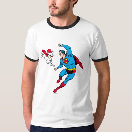 Superman und Krypto 2 T-Shirt (Vorderseite)